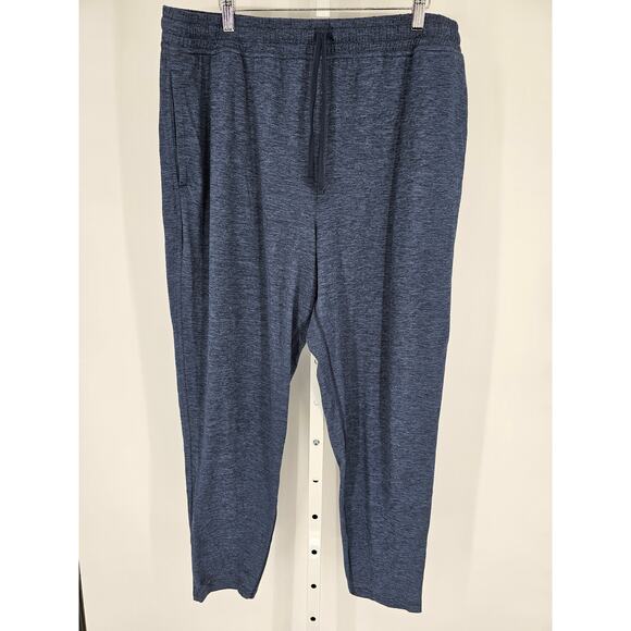 Reebok Mens Sz 2XL Pull On Athletic Jogger Sweatpants Pants Blue - Picture 1 of 4